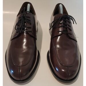 NWOB Cole Haan Leather Oxford Derby Burgundy Split Toe Dress Shoes Men's Sz 8.5M